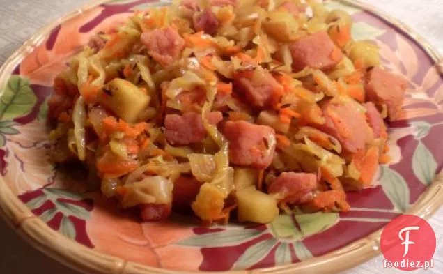 Patelnia kapusta i szynka