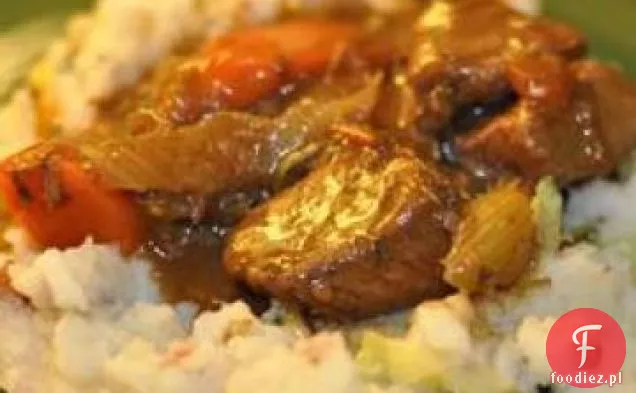 Piwo duszone gulasz irlandzki i Colcannon