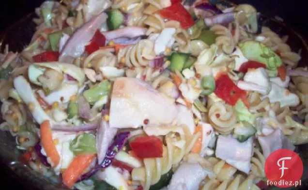 Sałatka Z Makaronem Coleslaw Z Kurczaka