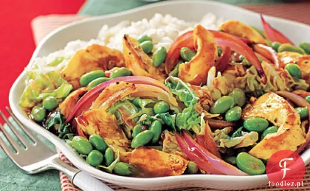 Chicken-Edamame Stir-Fry