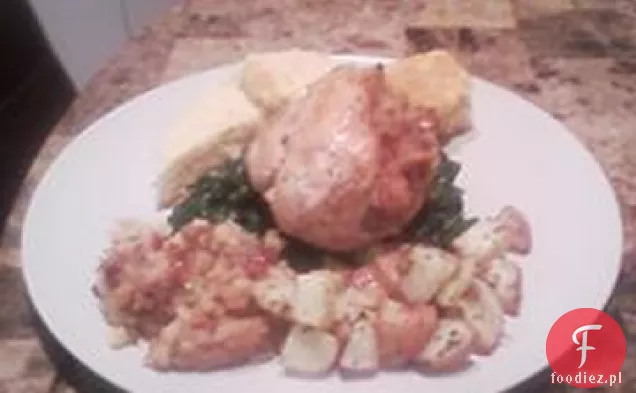 Pikantna nadziewana pierś z kurczaka ze śliwkową glazurą