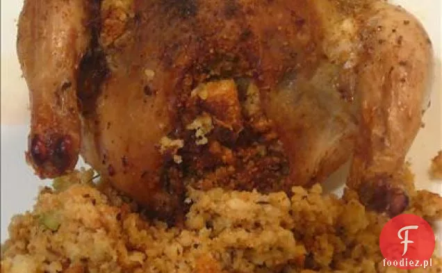 Yankee Girl ' s Southern Roast Chicken With Cornbread farsz