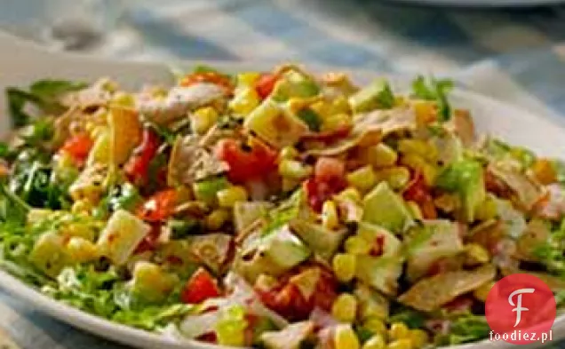 Sałatka z awokado i kukurydzy z kremowym sosem Salsa