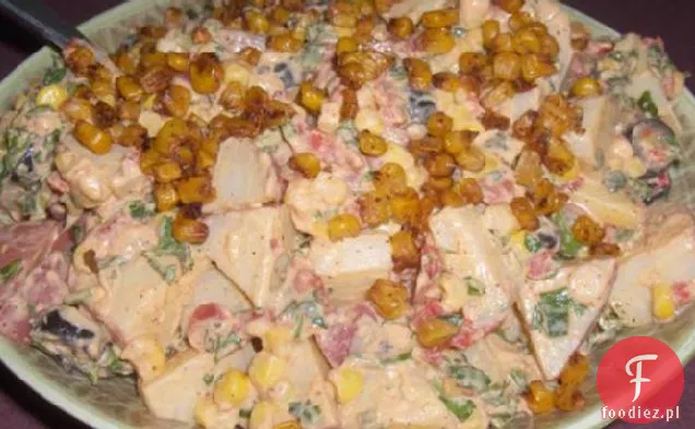 Tex Mex Sałatka Ziemniaczana Z Pieczoną Kukurydzą