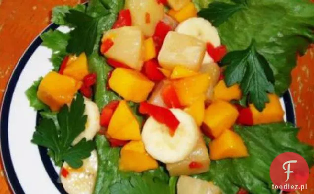 Sałatka z mango i ananasem