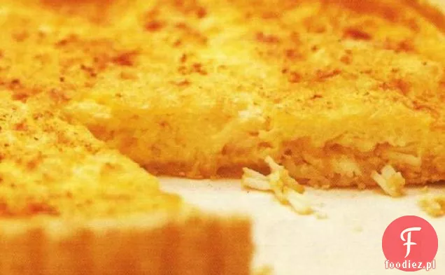 Tarta z krabem, szafranem i parmezanem