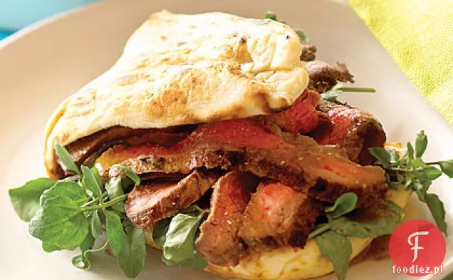 Szalony stek mamy i Garam Masala Naan-wiches