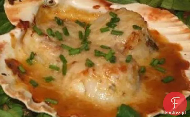 Przegrzebki Morskie Z Sosem Musztardowym Miso