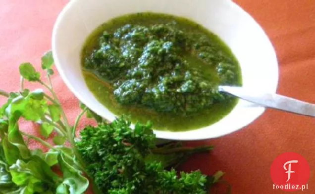 Rukola bez orzechów i sera, Pesto