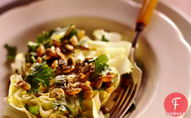 Escarole serca z cytryny pestek dyni Vinaigrette