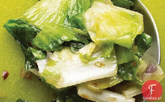 Escarole z cebulą i cytryną