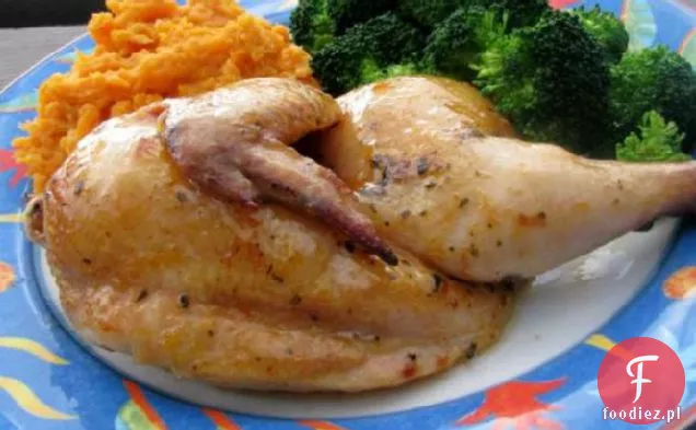 Cornish Game Hens Z Brzoskwiniową Glazurą