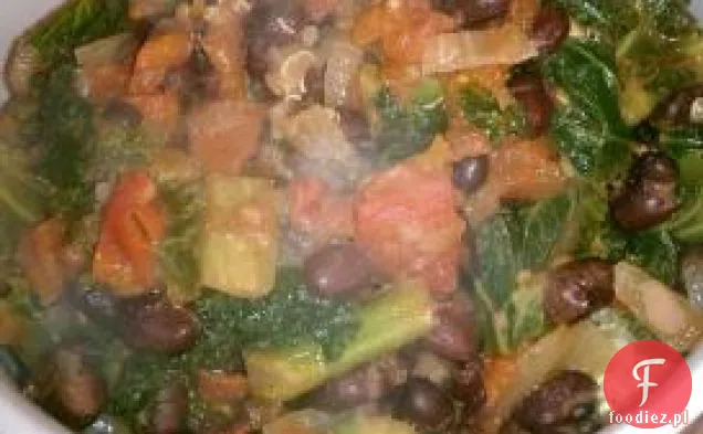 Linguine z kiełbasą i kapustą