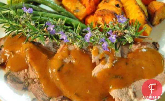 Drop Dead Gorgeous-Garlic Studded Roast Leg of Lamb