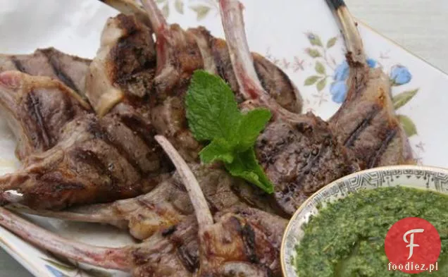 Kotlety jagnięce z miętowym Pesto migdałowym