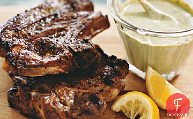 Grillowane kotlety jagnięce z ziołami Aioli
