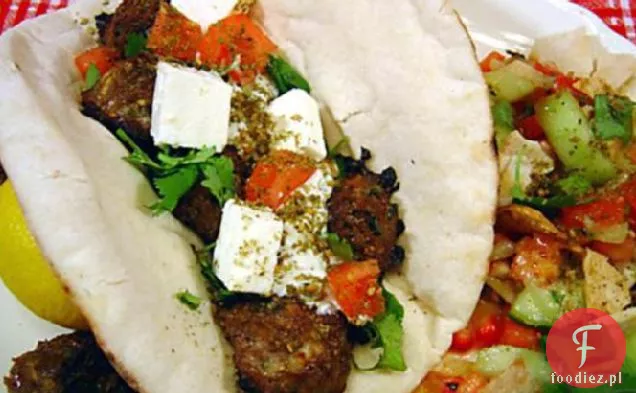Grillowane kebaby śródziemnomorskie na Pita