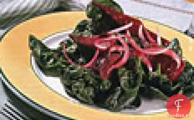 Sałatka Ze Szpinakiem I Pieczonymi Buraczkami Z Imbirem Vinaigrette