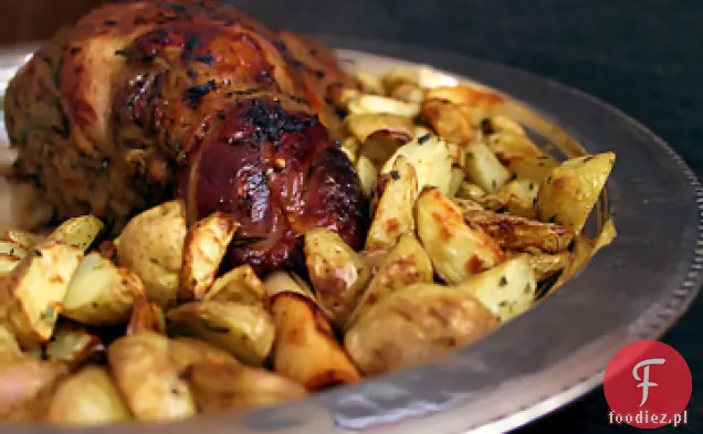 Pieczona jagnięcina z cytryną i ziołami