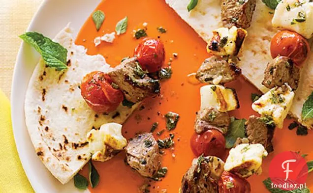 Grillowana Jagnięcina i kebaby Halloumi