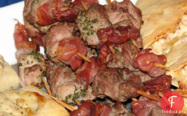 Szaszłyki z jagnięciny, Prosciutto i szałwii