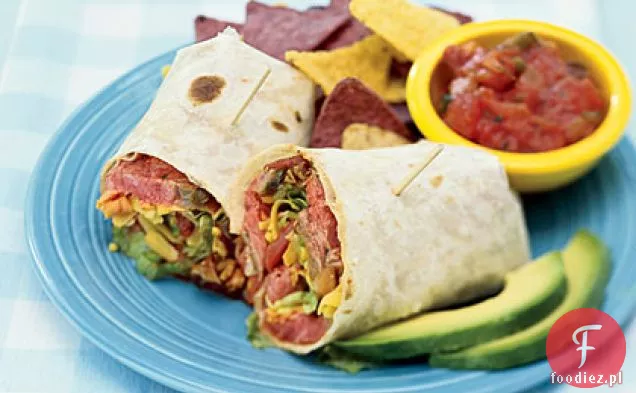 Chili-Rubbed Flank Steak Wraps