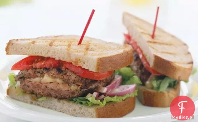 Hamburgery Nadziewane szynką i Szwajcarią