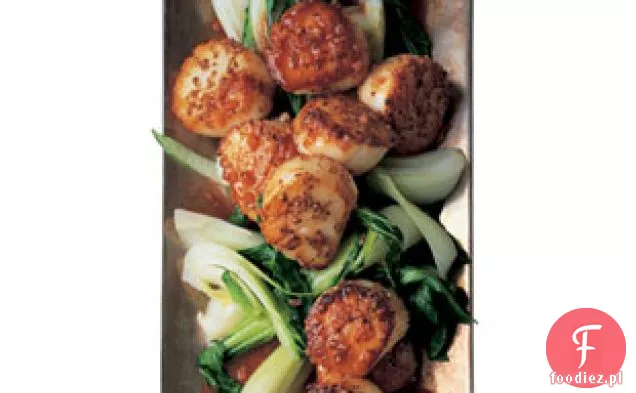 Zapiekane Przegrzebki Z Kolendry Z Bok Choy I Hoisin