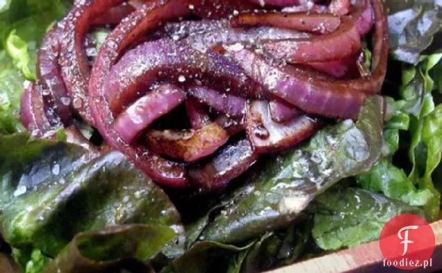 Sałata Czerwona Z Cebulą Balsamiczną