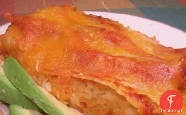 Trzy Serowe Enchiladas Z Kurczaka