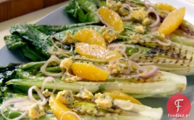 Pomarańczowo-Niebieska Grillowana Sałatka Rzymska
