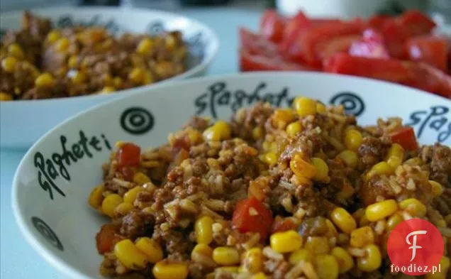 Wołowina Taco Rice Skillet