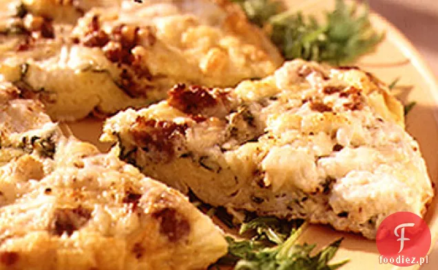 Frittata z kiełbasą i Pecorino