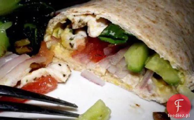 Swiss Chicken Wrap With Honey Mustard Sauce