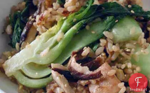 Kurczak smażony ryż z Bok Choy