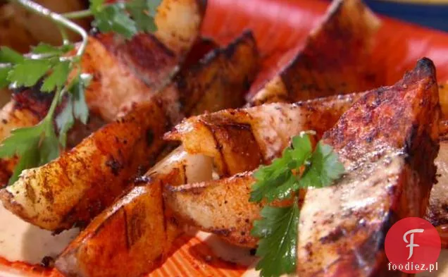 Grillowane Kliny ziemniaczane z sosem majonezowym z wędzonej papryki